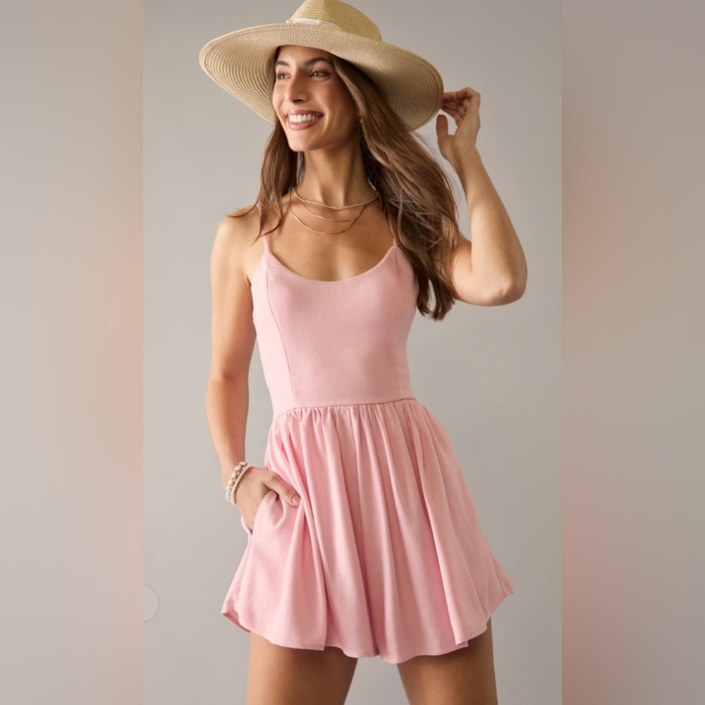 Double tie back romper